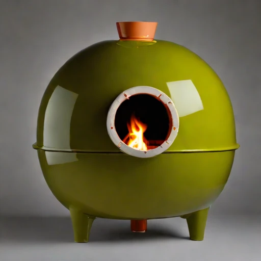 A coccolith-ash porcelain kiln, photographed against a plain background