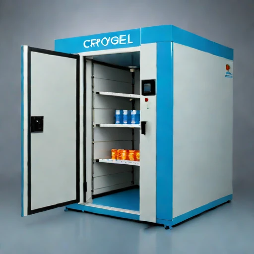 A cryogel-buffered seed locker, photographed against a plain background