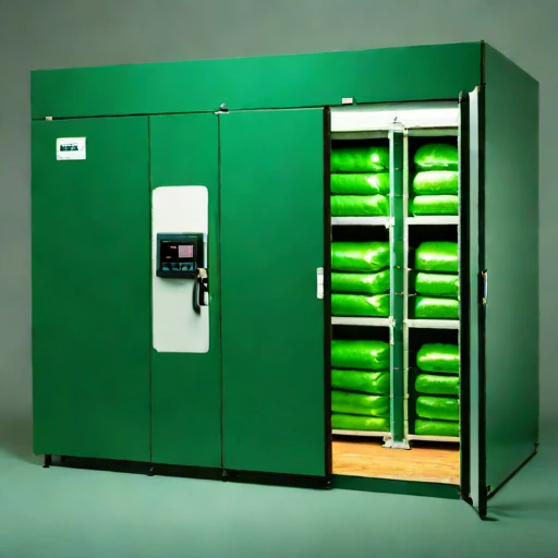 A cryogel-buffered seed locker, photographed against a plain background