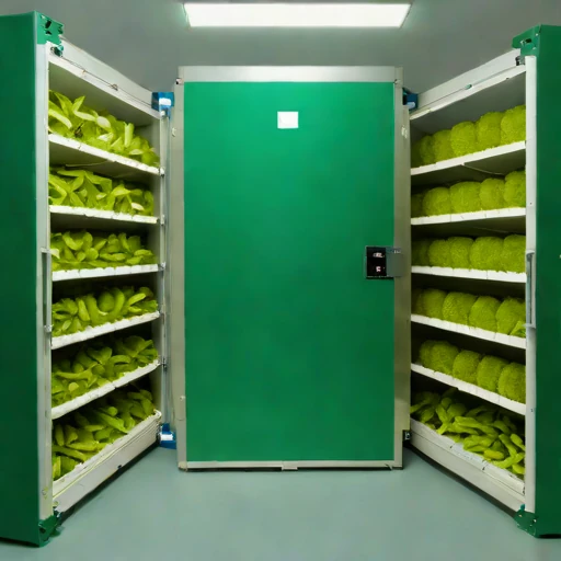 A cryogel-buffered seed locker, photographed against a plain background