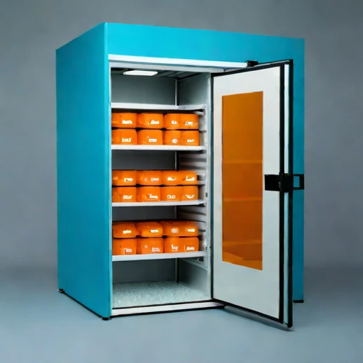 A cryogel-buffered seed locker, photographed against a plain background