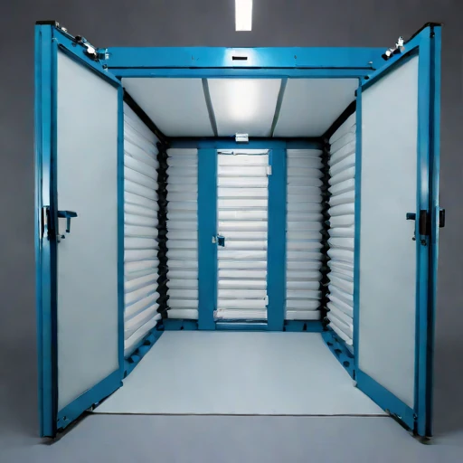 A clathrate-cooled spirits hold, photographed against a plain background