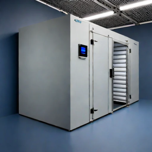 A cryopeg-cooled tuber store, photographed against a plain background