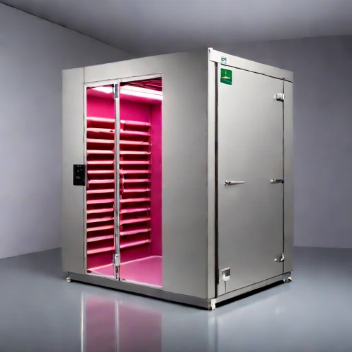A cryopeg-cooled tuber store, photographed against a plain background