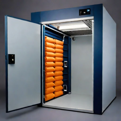 A cryopeg-cooled tuber store, photographed against a plain background