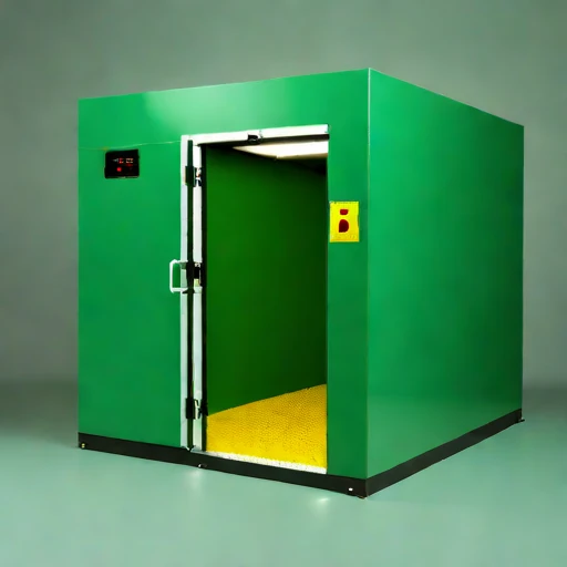 A cryopeg-cooled tuber store, photographed against a plain background