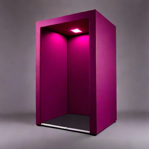 A coincidence-dip test chamber, photographed against a plain background