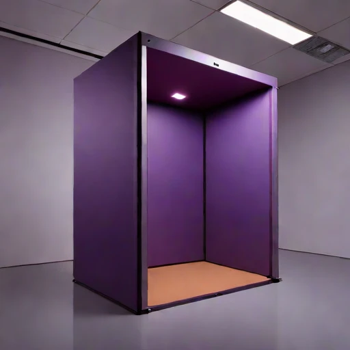 A coincidence-dip test chamber, photographed against a plain background