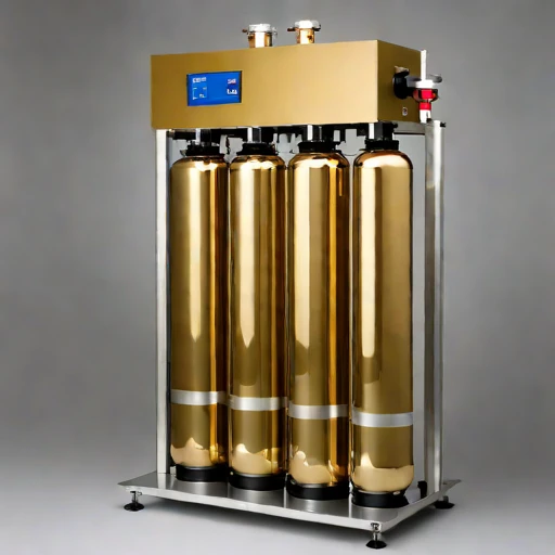 A clathrate-forming desalination cell, photographed against a plain background