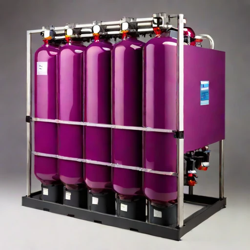 A clathrate-forming desalination cell, photographed against a plain background