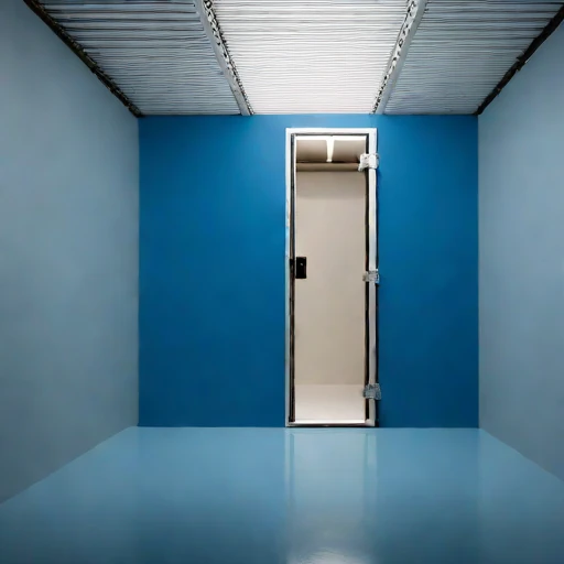 A candle-ice ripening vault, photographed against a plain background