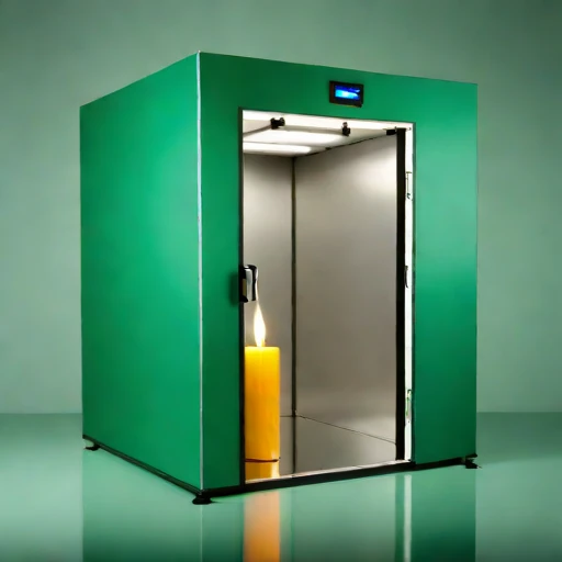A candle-ice ripening vault, photographed against a plain background