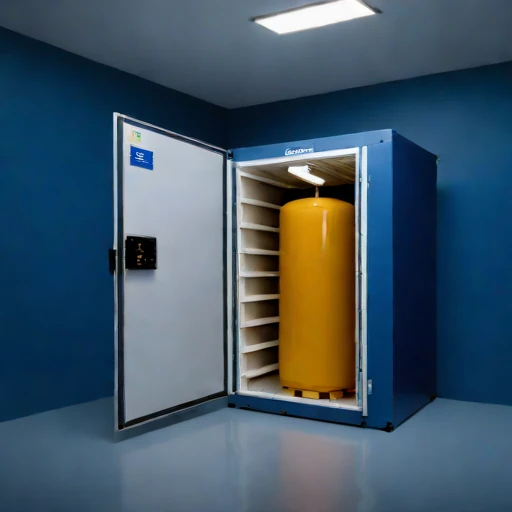 A candle-ice ripening vault, photographed against a plain background