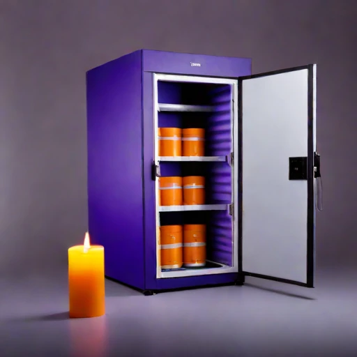 A candle-ice ripening vault, photographed against a plain background