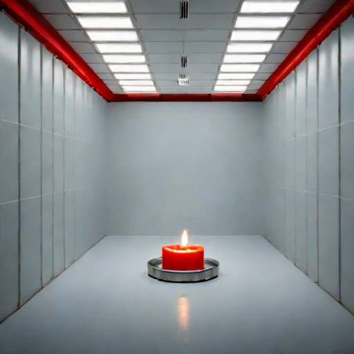 A candle-ice ripening vault, photographed against a plain background