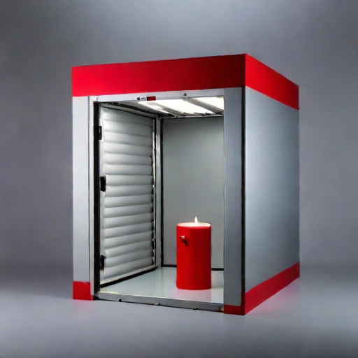 A candle-ice ripening vault, photographed against a plain background