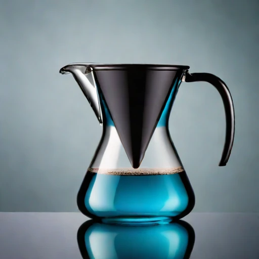 A chemocline layering pitcher, photographed against a plain background
