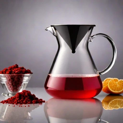 A chemocline layering pitcher, photographed against a plain background