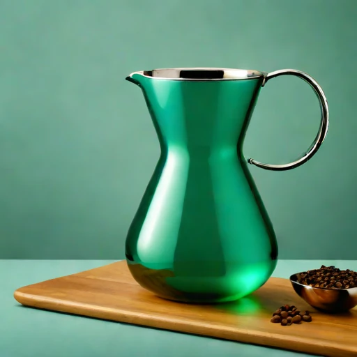 A chemocline layering pitcher, photographed against a plain background