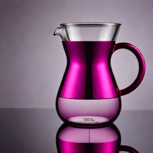 A chemocline layering pitcher, photographed against a plain background