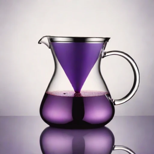 A chemocline layering pitcher, photographed against a plain background