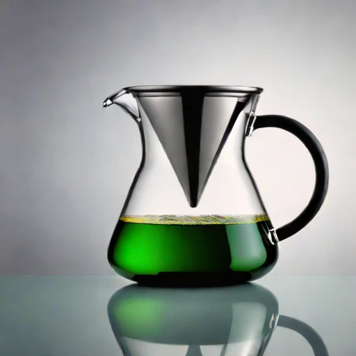 A chemocline layering pitcher, photographed against a plain background