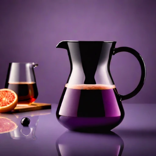 A chemocline layering pitcher, photographed against a plain background