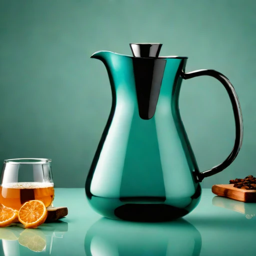 A chemocline layering pitcher, photographed against a plain background