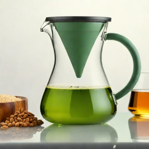 A chemocline layering pitcher, photographed against a plain background