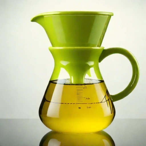 A chemocline layering pitcher, photographed against a plain background