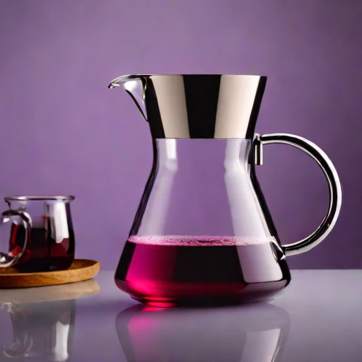A chemocline layering pitcher, photographed against a plain background