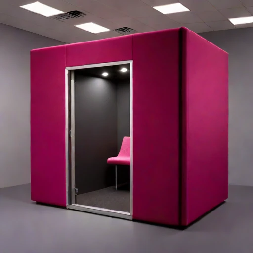 A compacted-loess speech room, photographed against a plain background