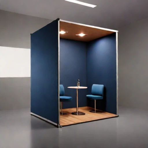 A compacted-loess speech room, photographed against a plain background