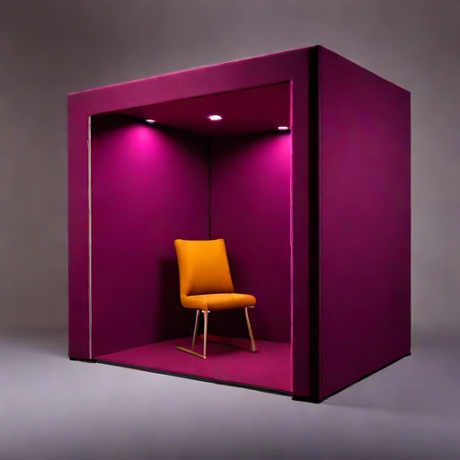 A compacted-loess speech room, photographed against a plain background