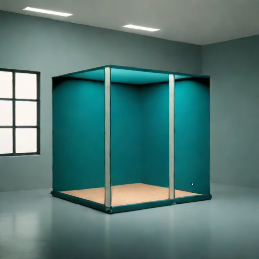 A compacted-loess speech room, photographed against a plain background