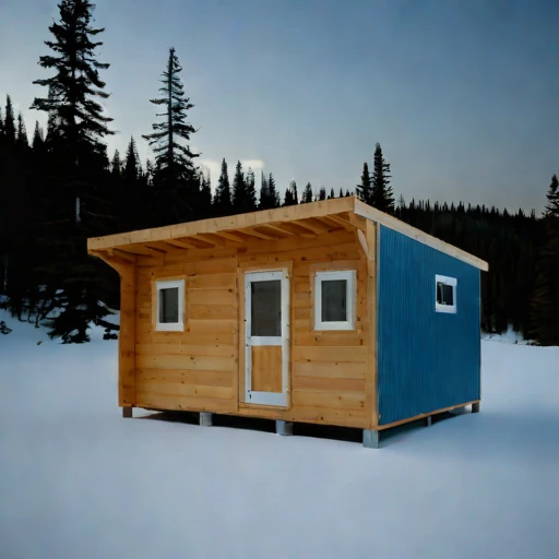 A chinook-sheltered valley bunkhouse, photographed against a plain background