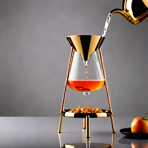 A dacite-chilled decanting stand, photographed against a plain background