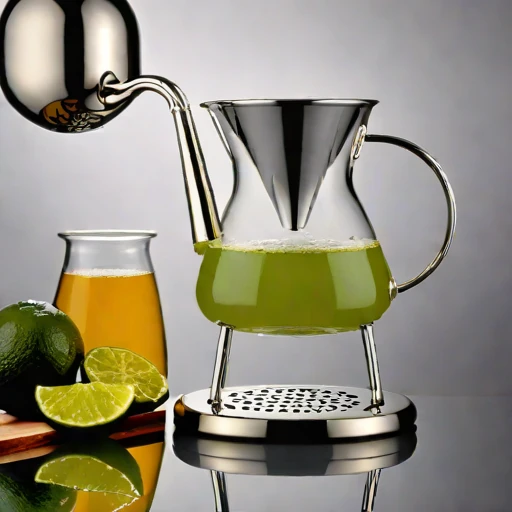A dacite-chilled decanting stand, photographed against a plain background