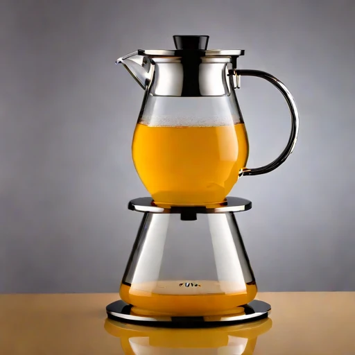 A dacite-chilled decanting stand, photographed against a plain background