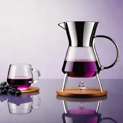 A dacite-chilled decanting stand, photographed against a plain background