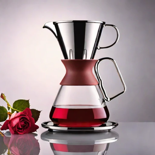 A dacite-chilled decanting stand, photographed against a plain background