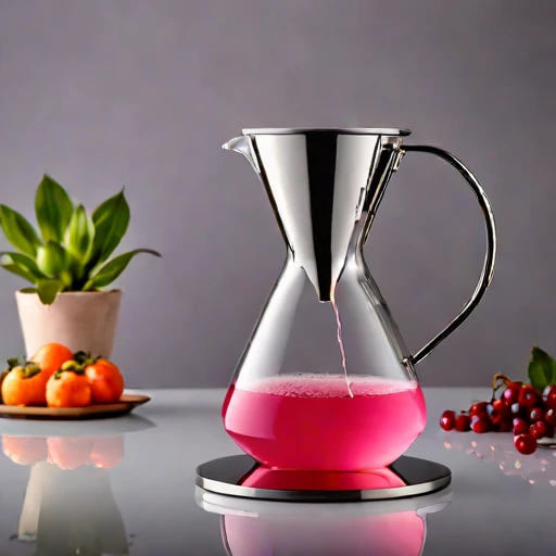 A dacite-chilled decanting stand, photographed against a plain background