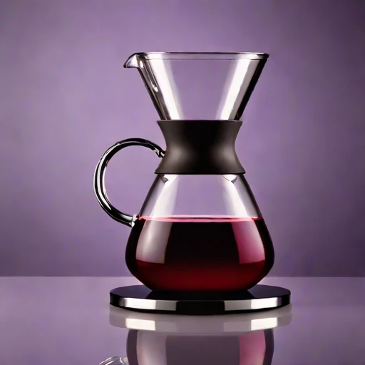 A dacite-chilled decanting stand, photographed against a plain background