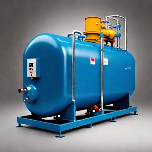 A directional-freeze brine separator, photographed against a plain background