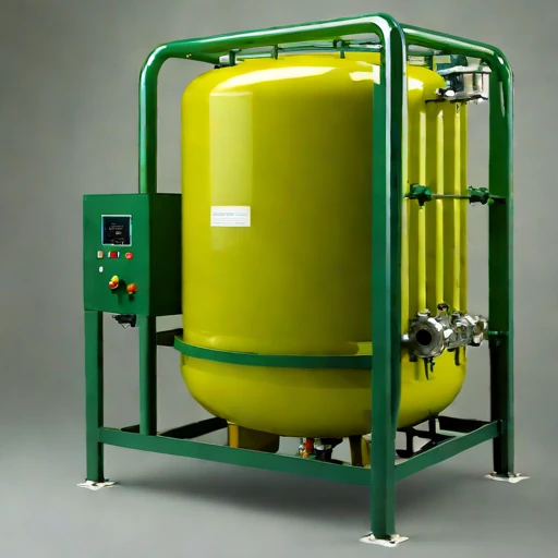 A directional-freeze brine separator, photographed against a plain background