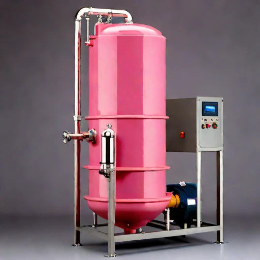 A directional-freeze brine separator, photographed against a plain background