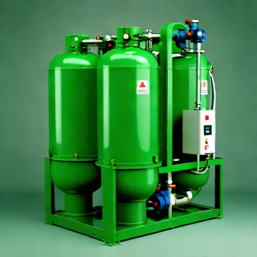 A directional-freeze brine separator, photographed against a plain background