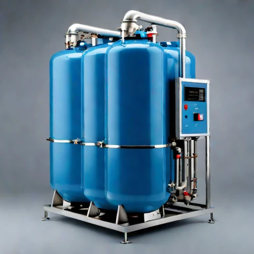 A directional-freeze brine separator, photographed against a plain background