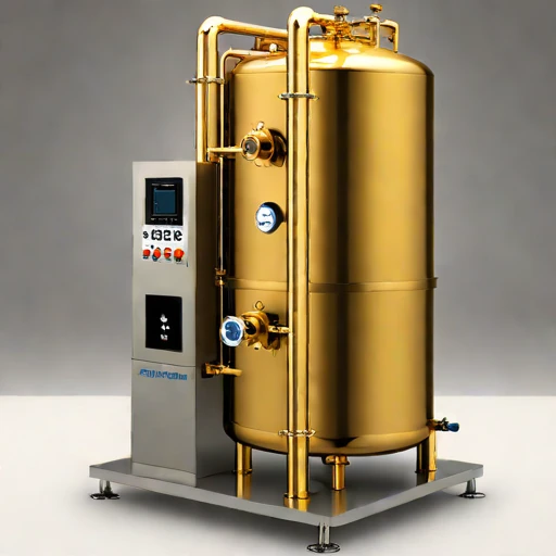 A directional-freeze brine separator, photographed against a plain background
