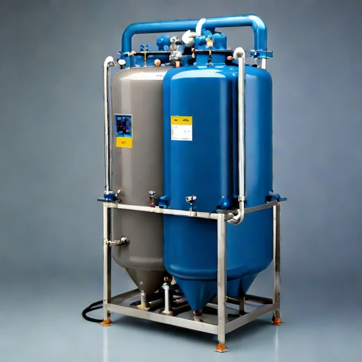A directional-freeze brine separator, photographed against a plain background